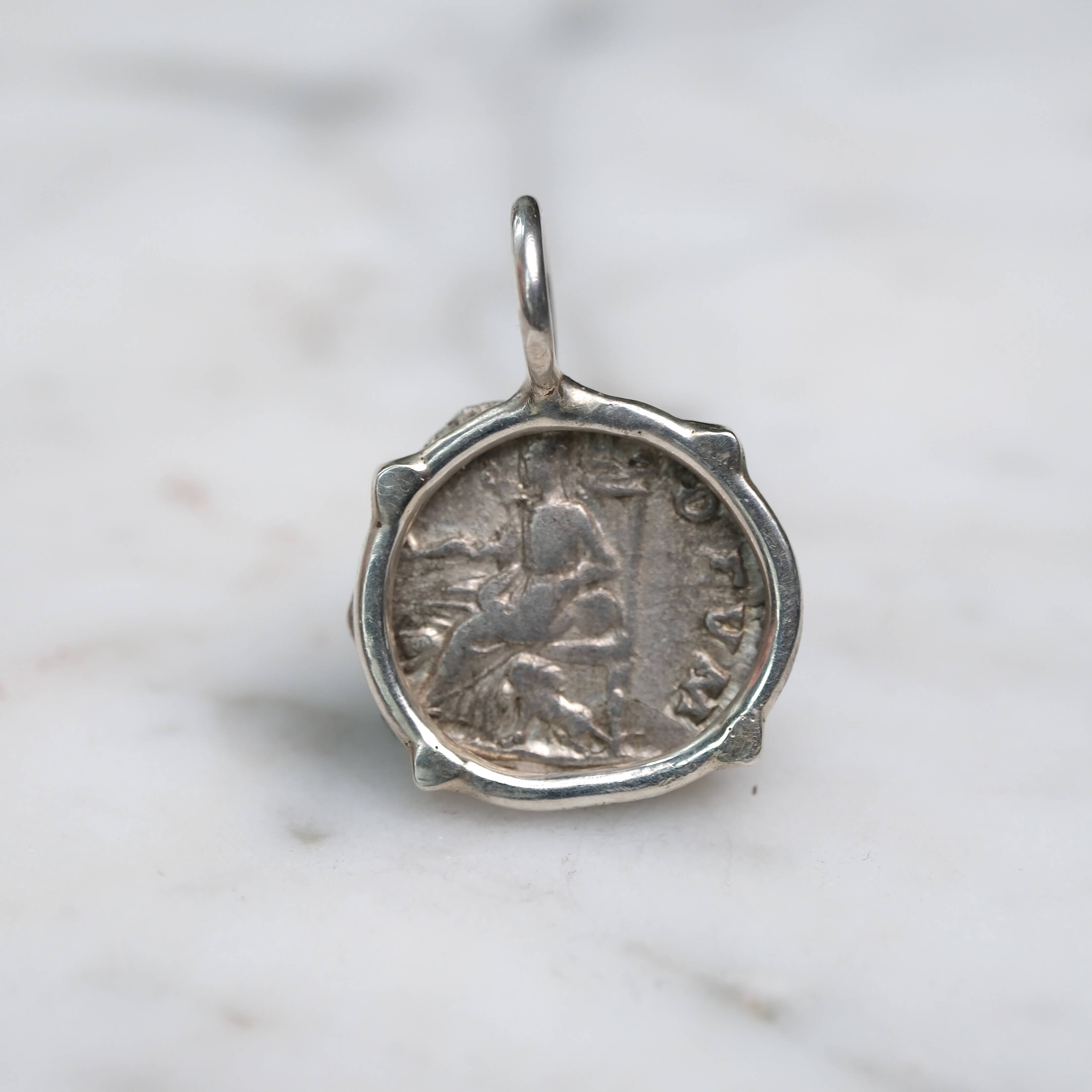 Julia Domna Silver Denarius - Cybele and Lion