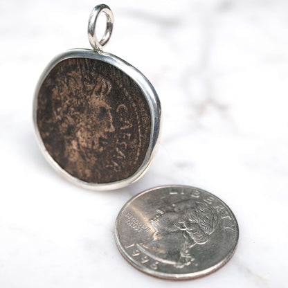 Octavian and Divus Julius Caesar Bronze Sestertius