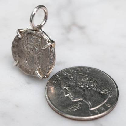 Julia Domna Silver Denarius - Cybele and Lion