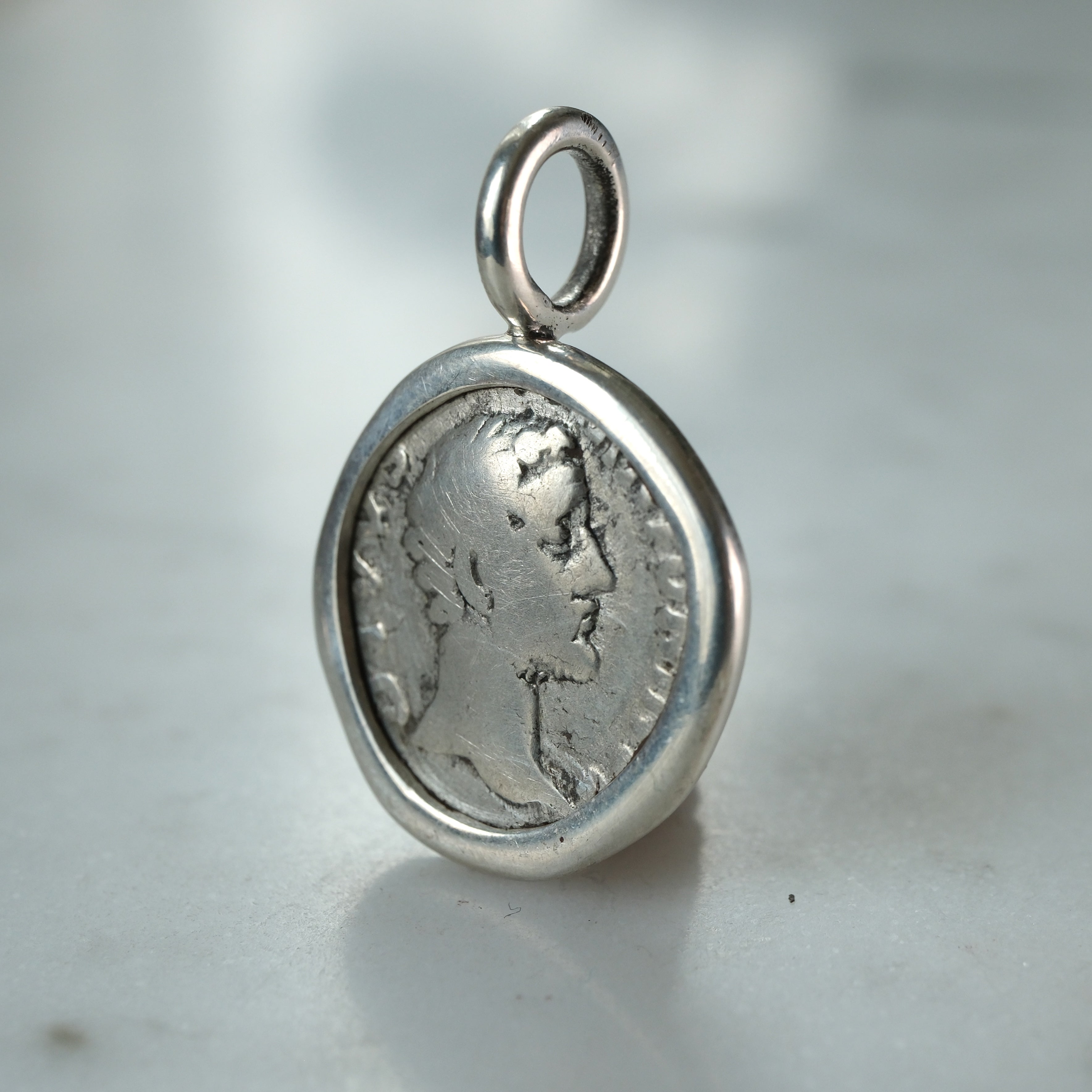 Divus Antoninus Pius Eagle Denarius Pendant | Roman Consecration Coin