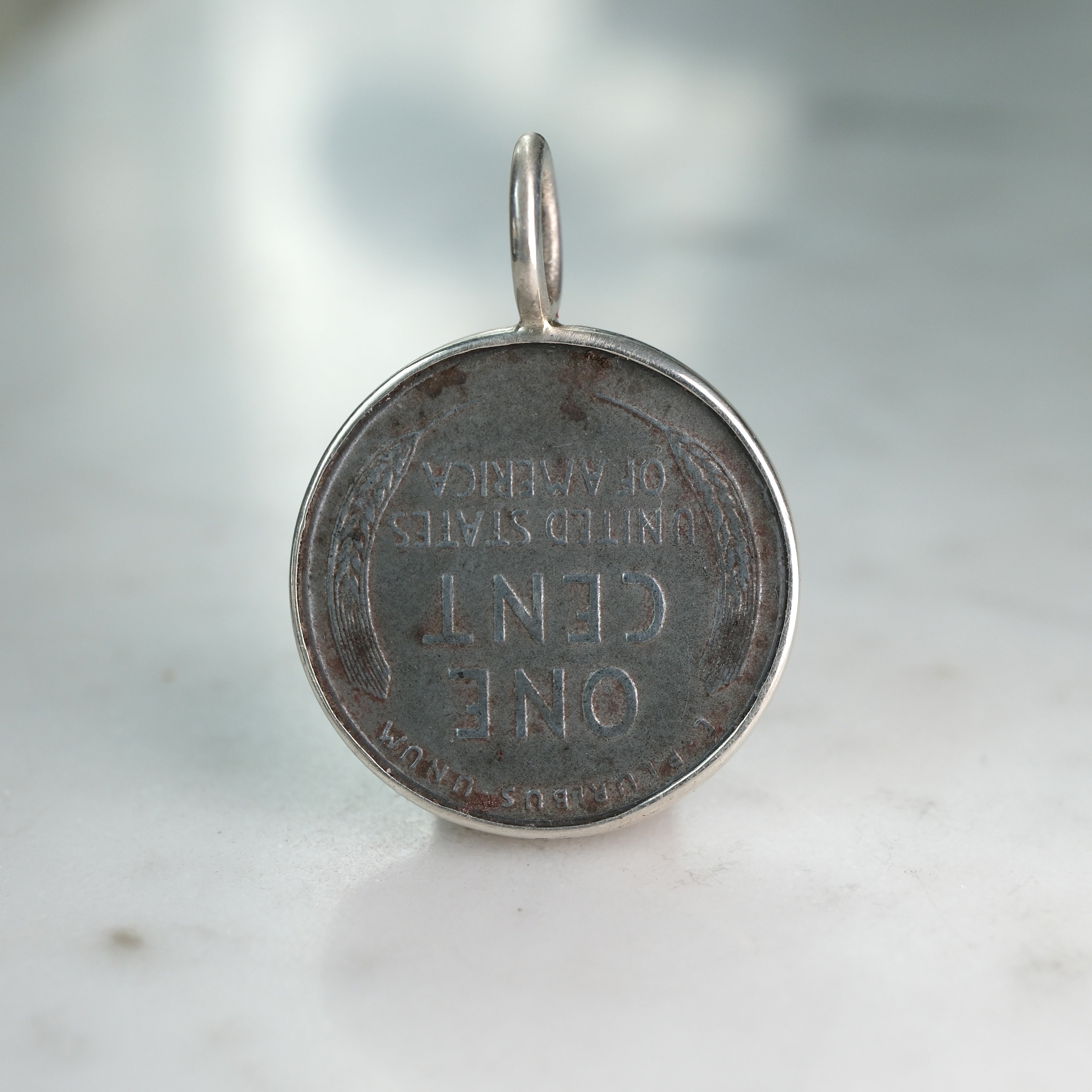 1943 Steel Lincoln Cent Pendant #2