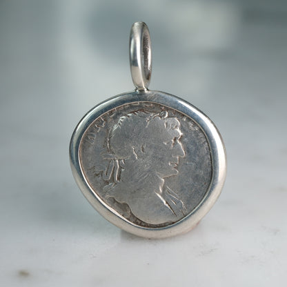 Divus Antoninus Pius Consecration Denarius Pendant | Roman Funeral Monument