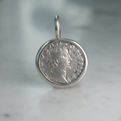Divus Antoninus Pius Consecration Denarius Pendant | Roman Funeral Monument