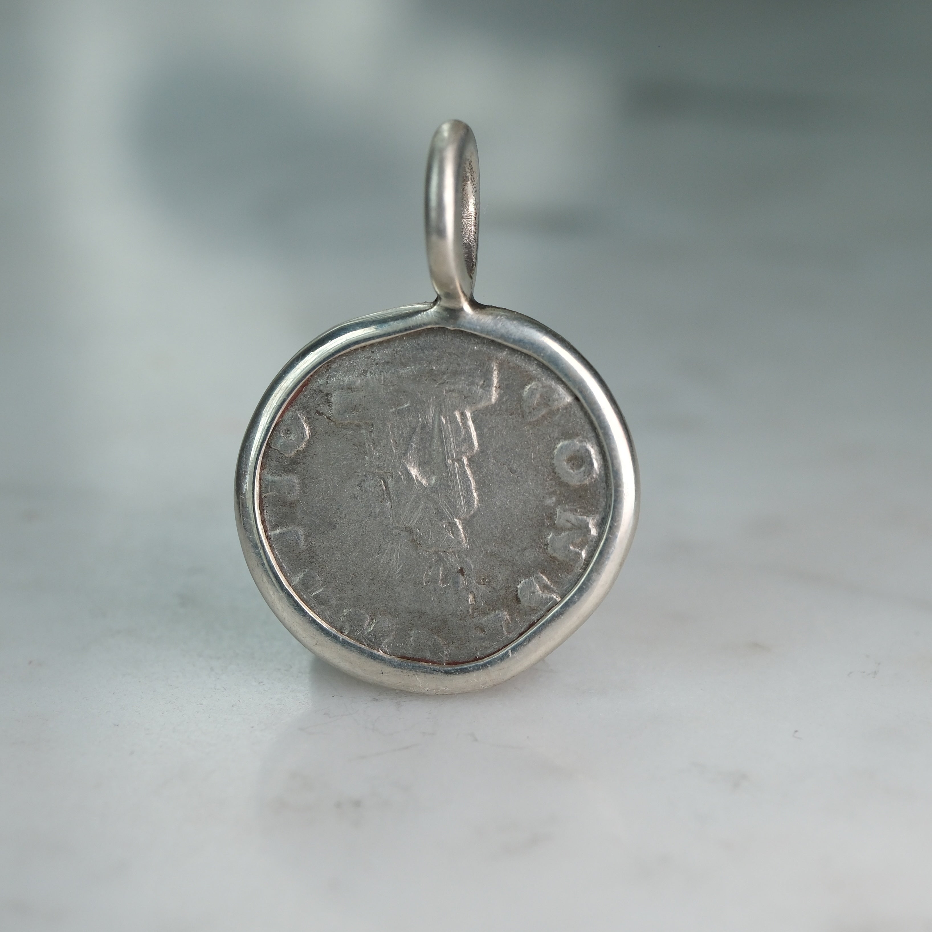 Divus Antoninus Pius Consecration Denarius Pendant | Roman Funeral Monument