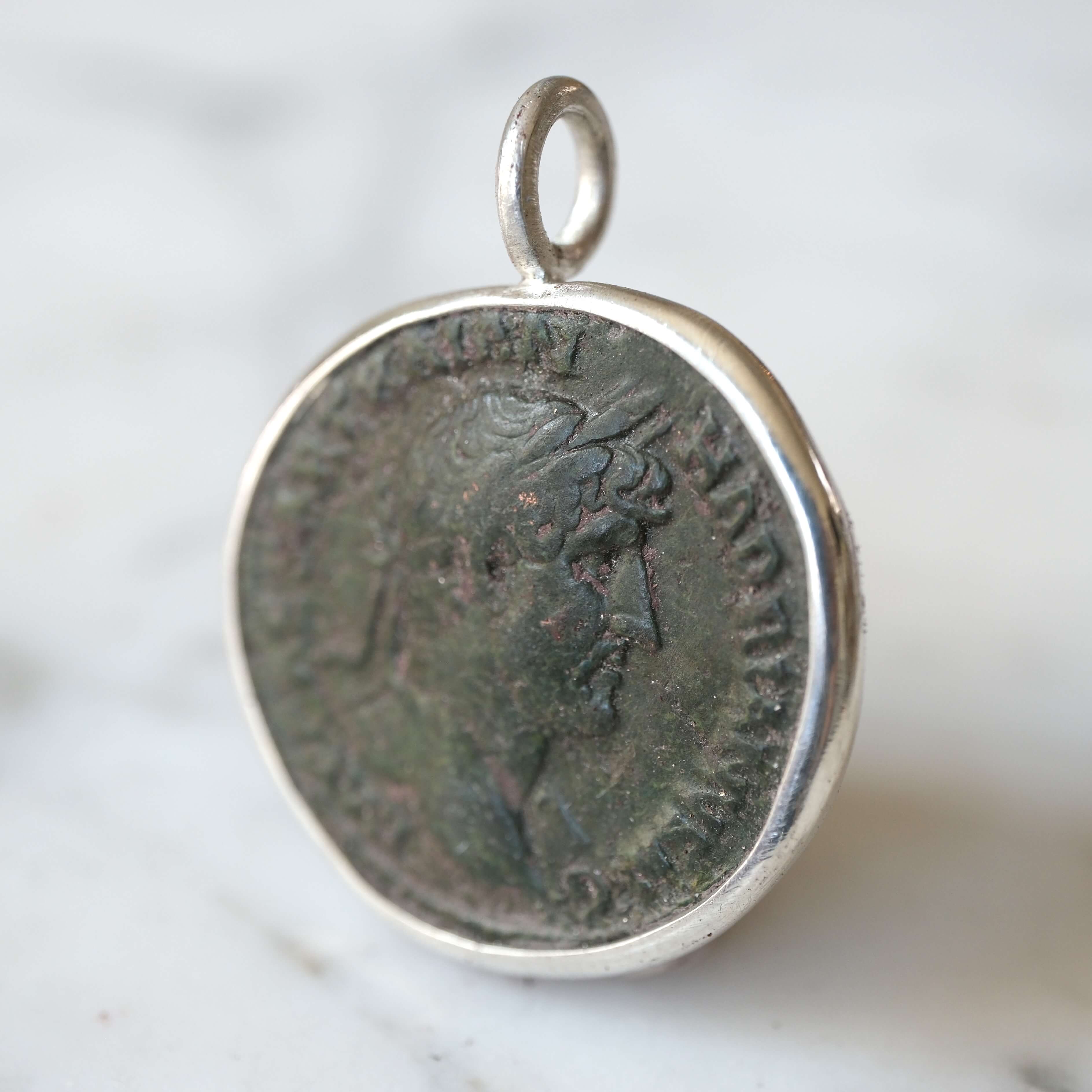 Hadrian As with Pax in Silver