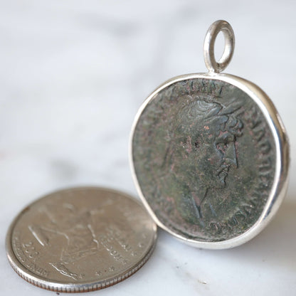 Hadrian As with Pax in Silver