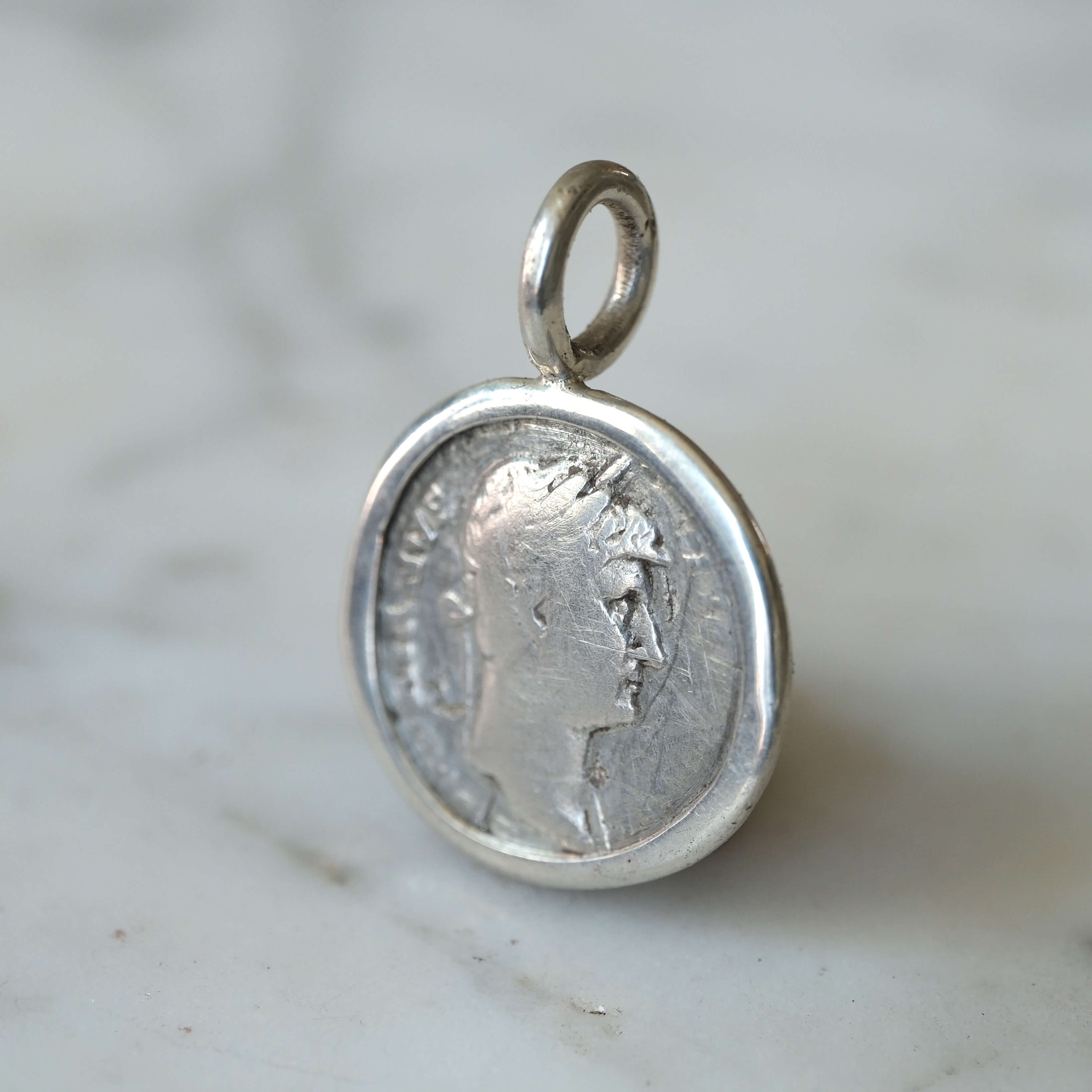 Hadrian Denarius with Justitia in Silver