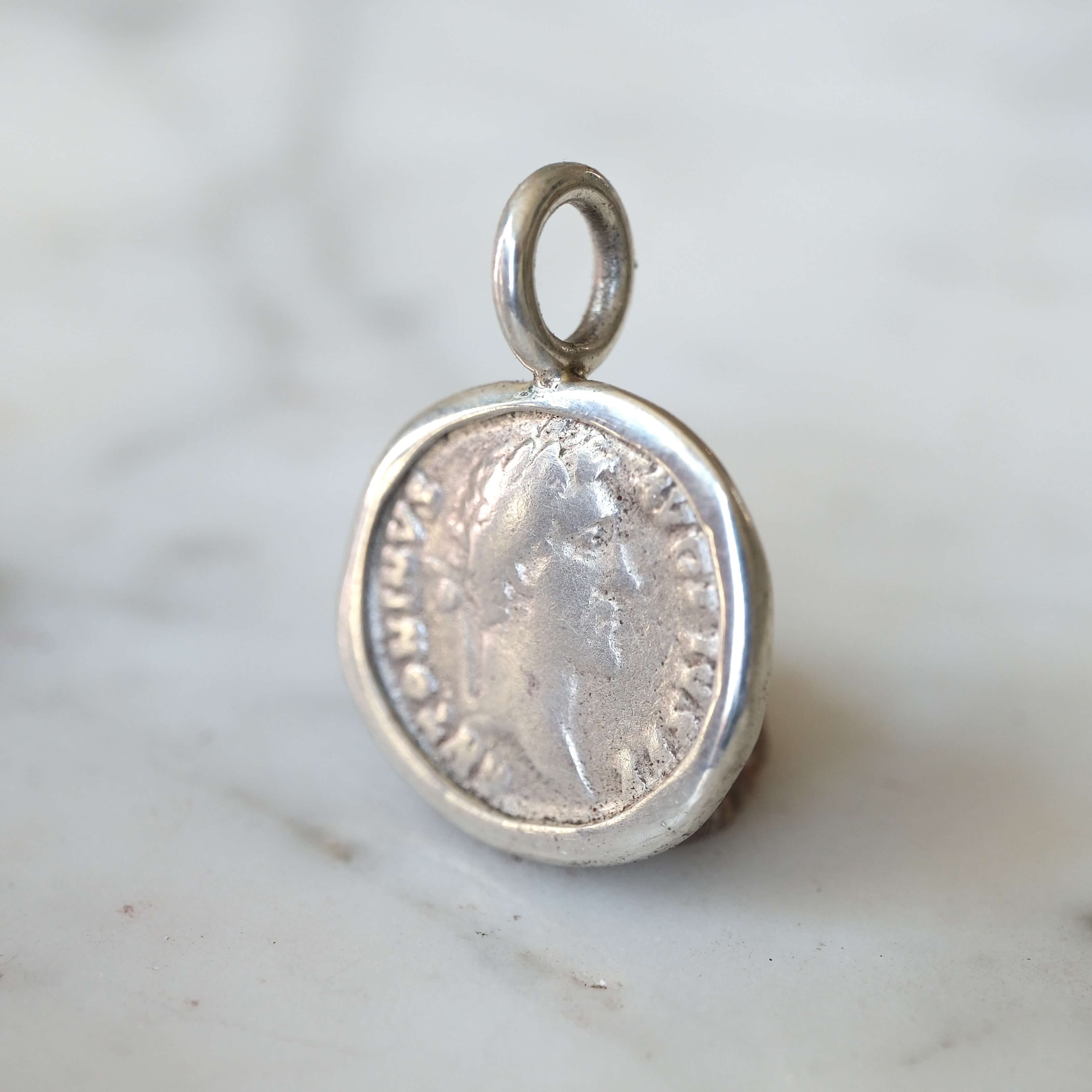 Antoninus Pius Denarius with Felicitas in Silver