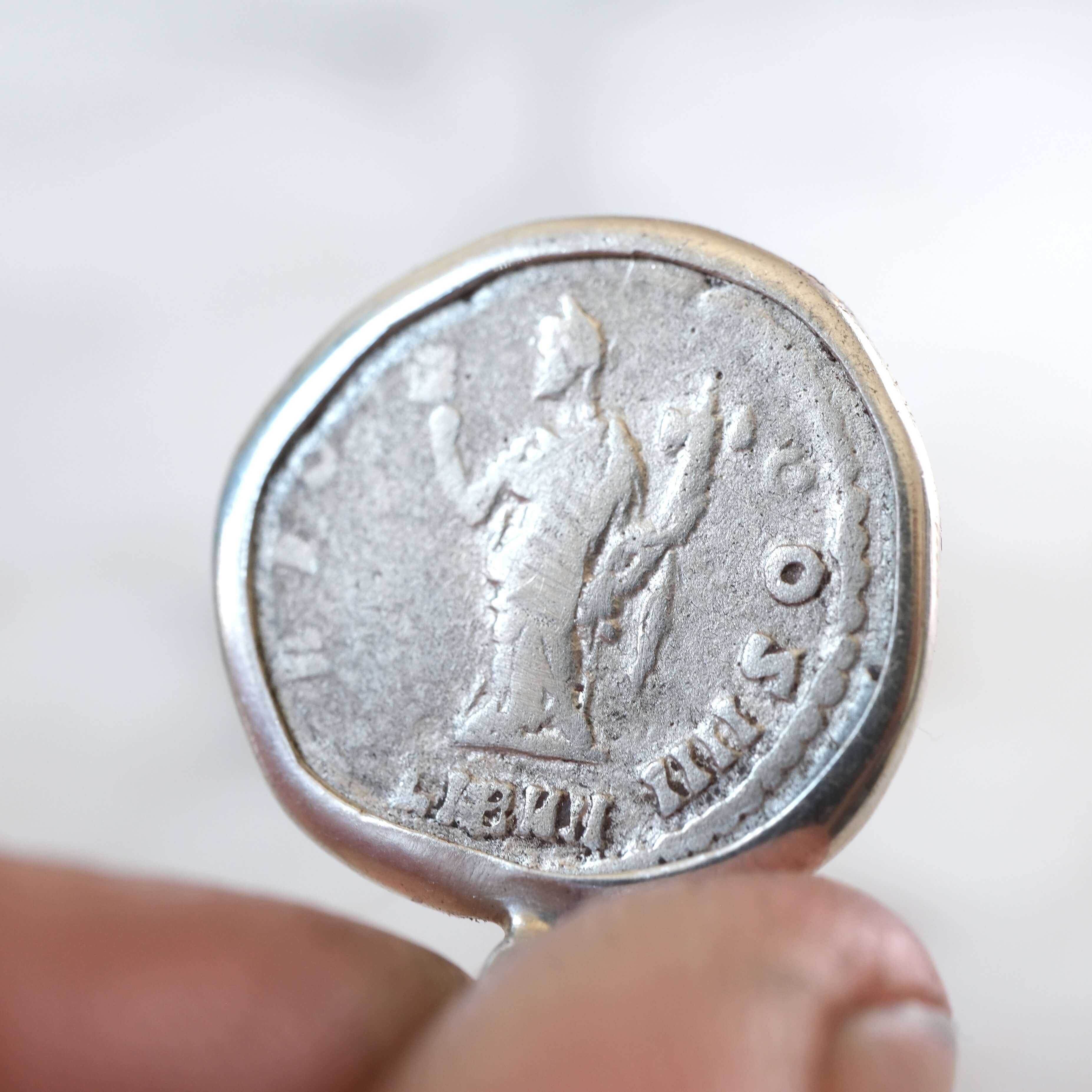 Antoninus Pius Denarius with Felicitas in Silver