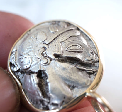 Athenian Owl Silver Drachm in Gold #1