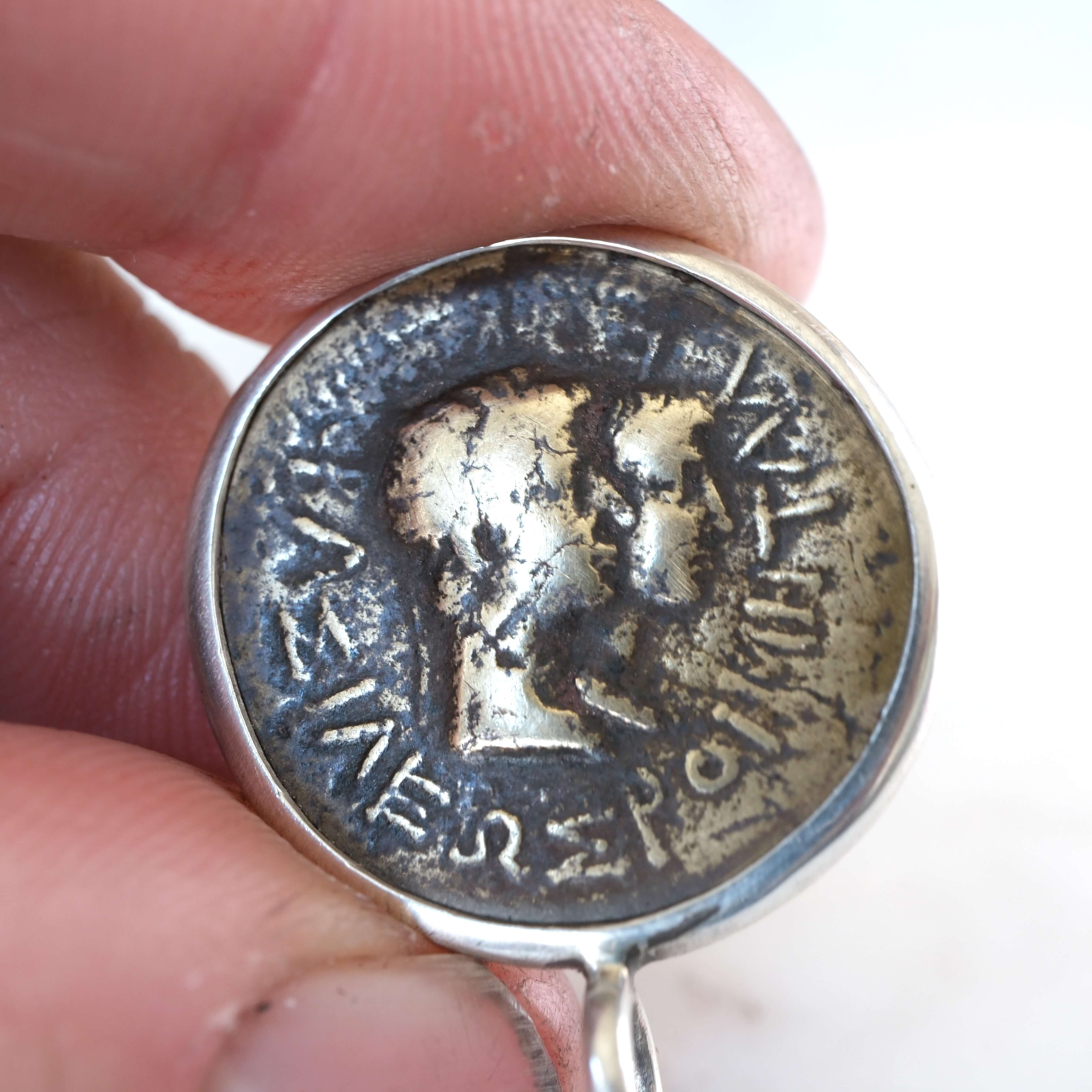 Thrace Bronze of Rhoemetalkes I with Augustus in Silver