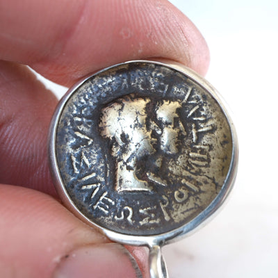 Thrace Bronze of Rhoemetalkes I with Augustus in Silver