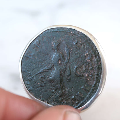 Hadrian As with Pax in Silver