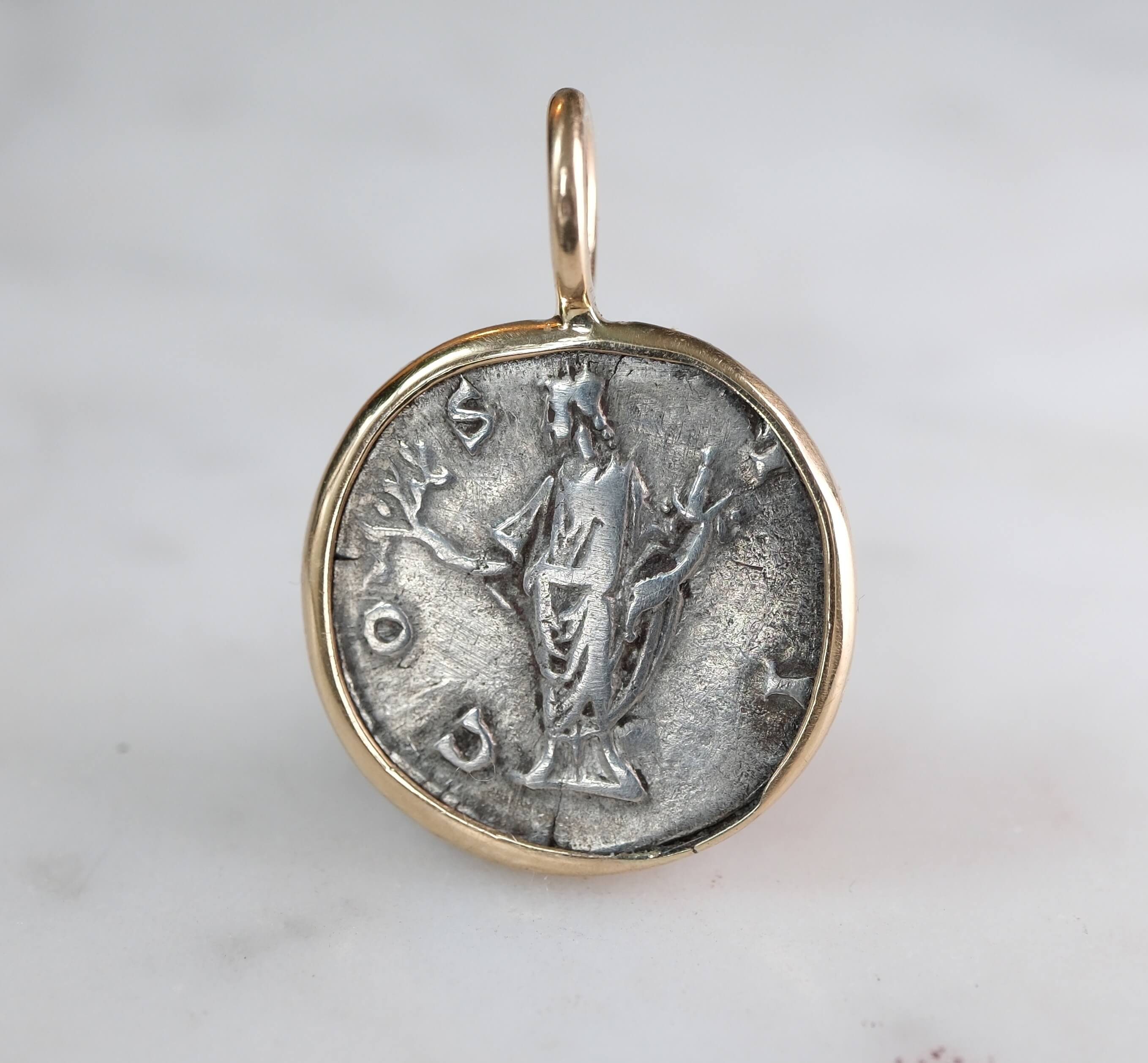 Roman Silver Denarius of Marcus Aurelius