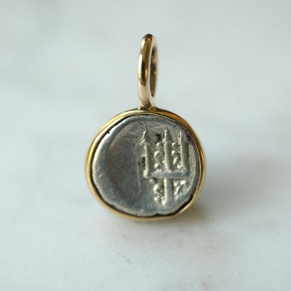 Byzantion Hemidrachm in 14k Gold – Bull, Dolphin, and Trident
