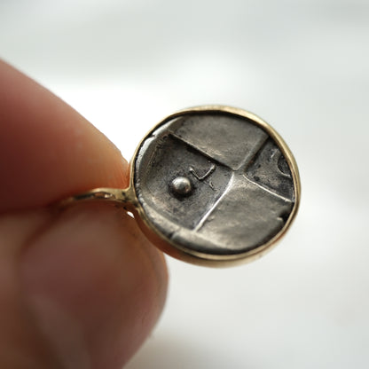 Chersonesos Lion Hemidrachm Pendant in Handcrafted 14k Gold