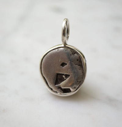 Aegina Sea Turtle Stater Pendant in Sterling Silver