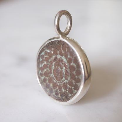 Amisos Medusa Gorgon Pendant | Aegis and Nike in Sterling Silver