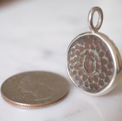 Amisos Medusa Gorgon Pendant | Aegis and Nike in Sterling Silver