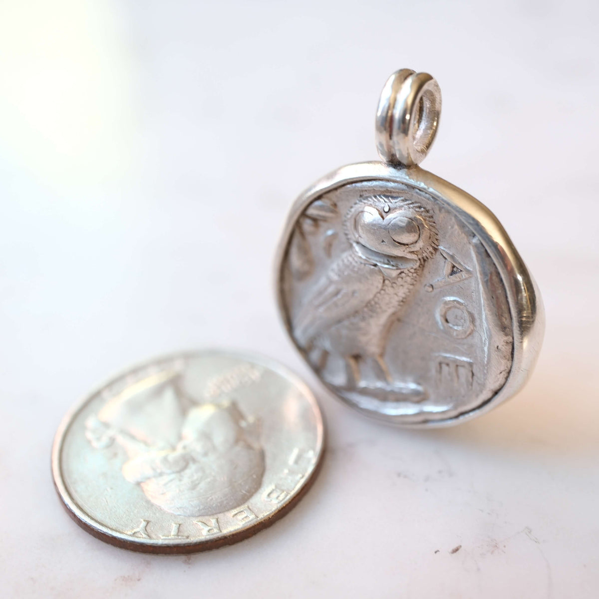 Athenian Owl - Silver Set