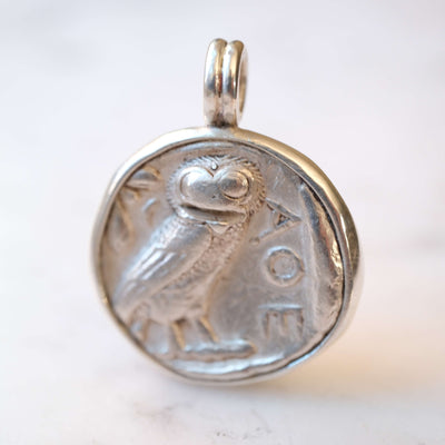 Athenian Owl - Silver Set