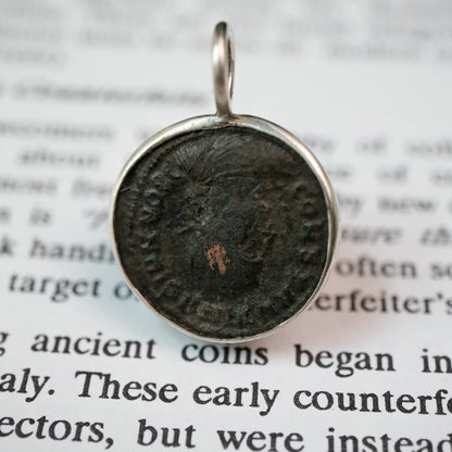 Ten Year Vow | Constantine II, c. 320s AD | Roman Coin in Sterling Silver