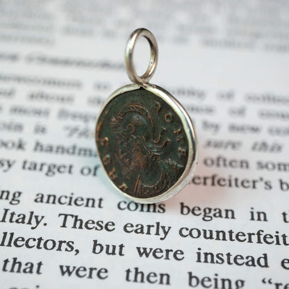 Rome’s Origin Story – Constantine I Commemorative Follis Pendant in Sterling Silver
