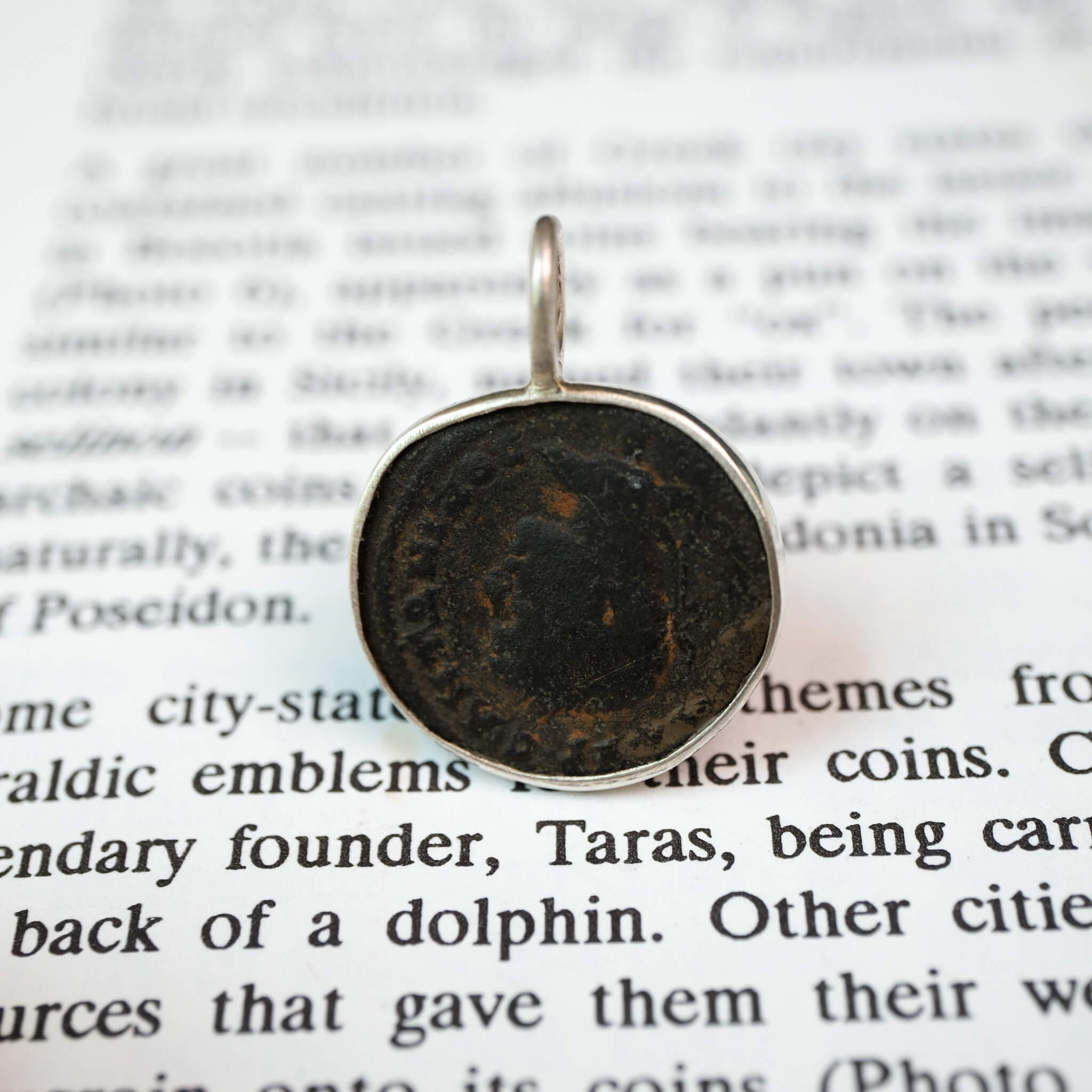 Caracalla and the Eagle | Antioch, 198–217 AD | Roman Coin in Sterling Silver
