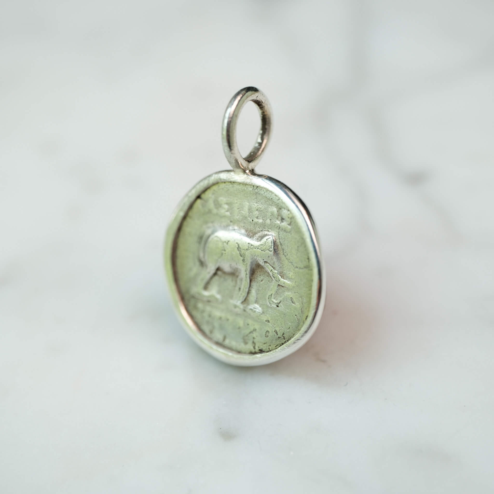 Antiochos and the Elephant | Apameia, 222–187 BC | Silver Drachm in Sterling Silver