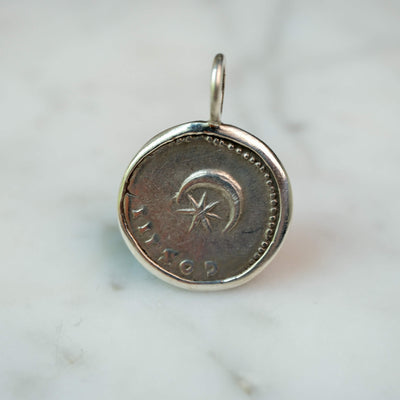 Hadrian, Moon and Star in Silver