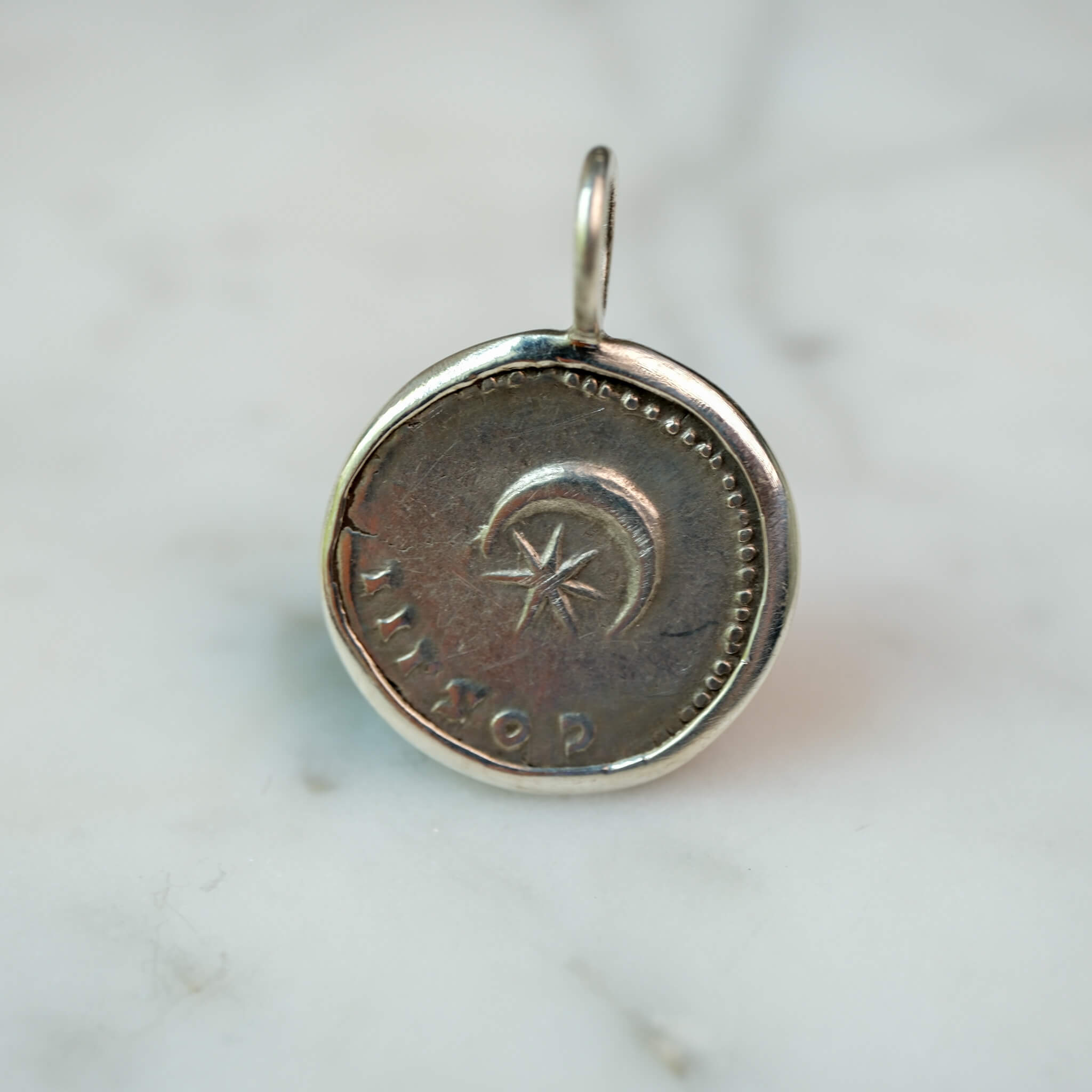 Hadrian and the Moon | Rome, AD 126–127 | Silver Denarius in Sterling Silver