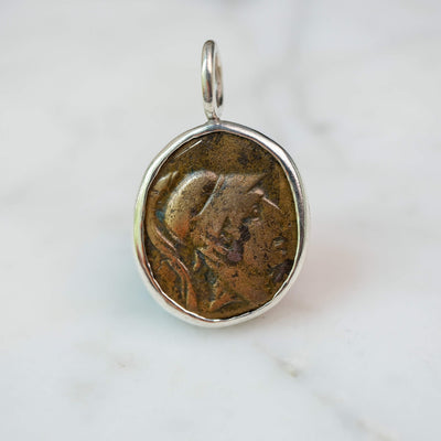 Athena and Sword | Amisos, Pontos c. 111–90 BC | Bronze Coin in Sterling Silver #2