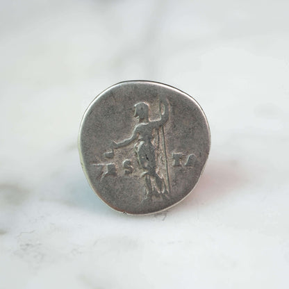 Vespasian Silver Denarius #4 Jupiter