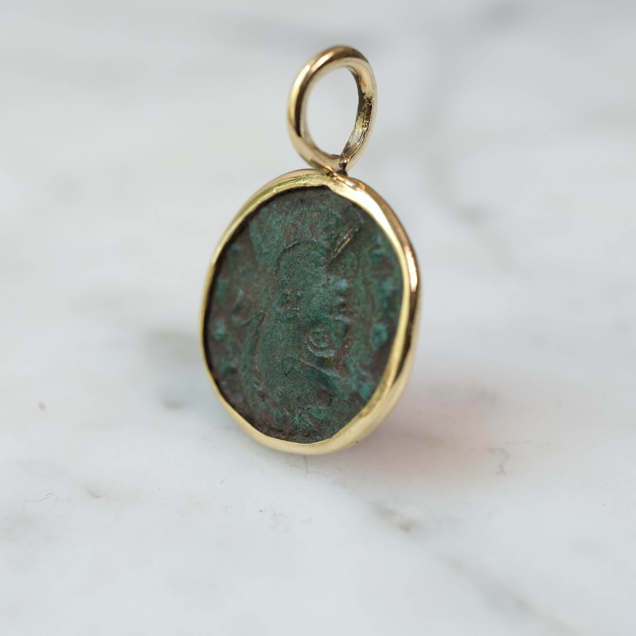 Constantine I – Romulus and Remus Bronze in Gold
