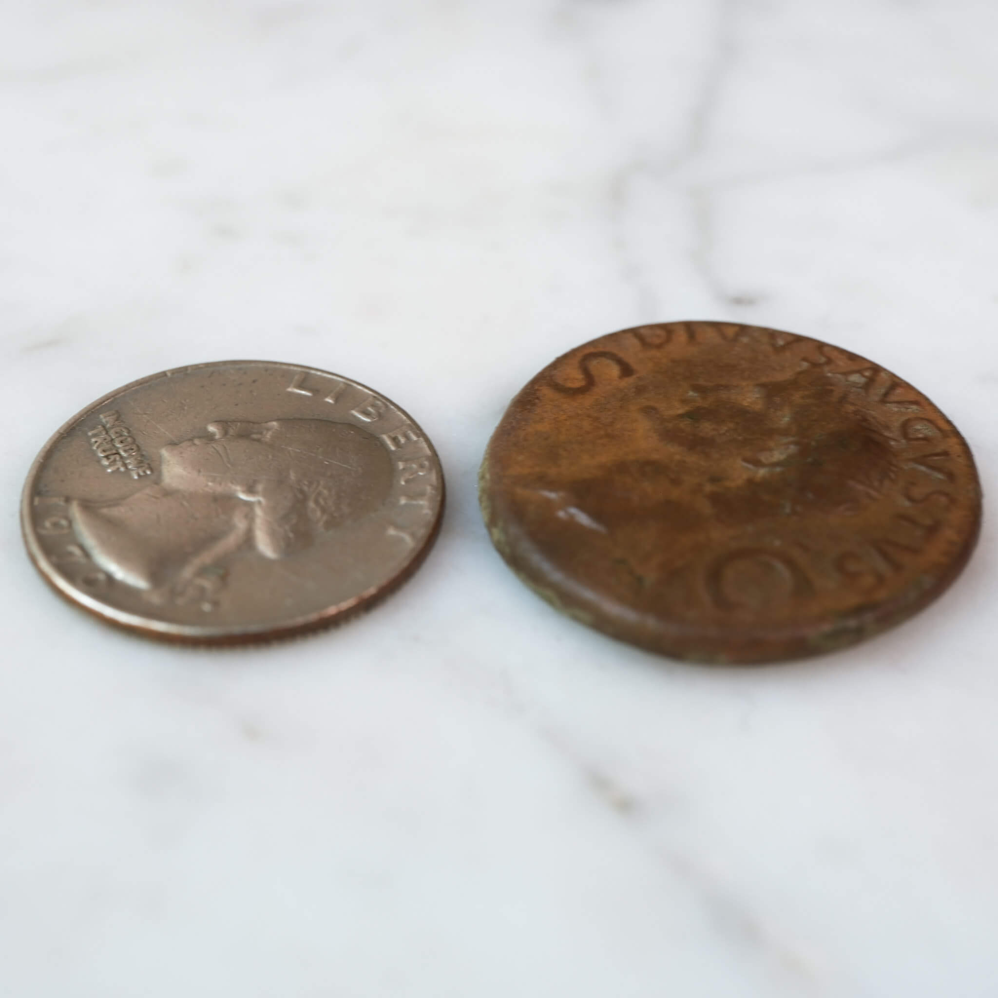 Caligula & Augustus Bronze Dupondius