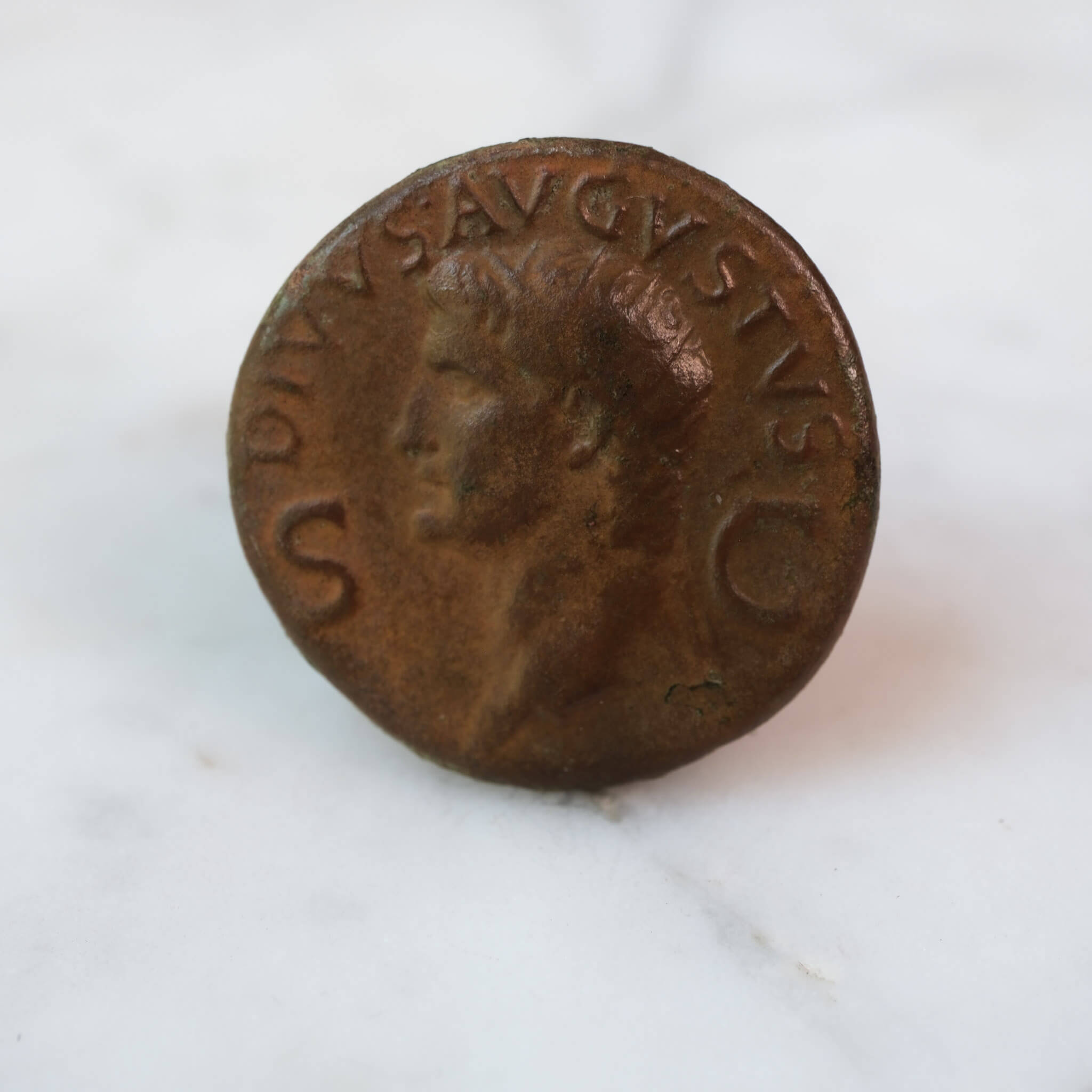 Caligula & Augustus Bronze Dupondius