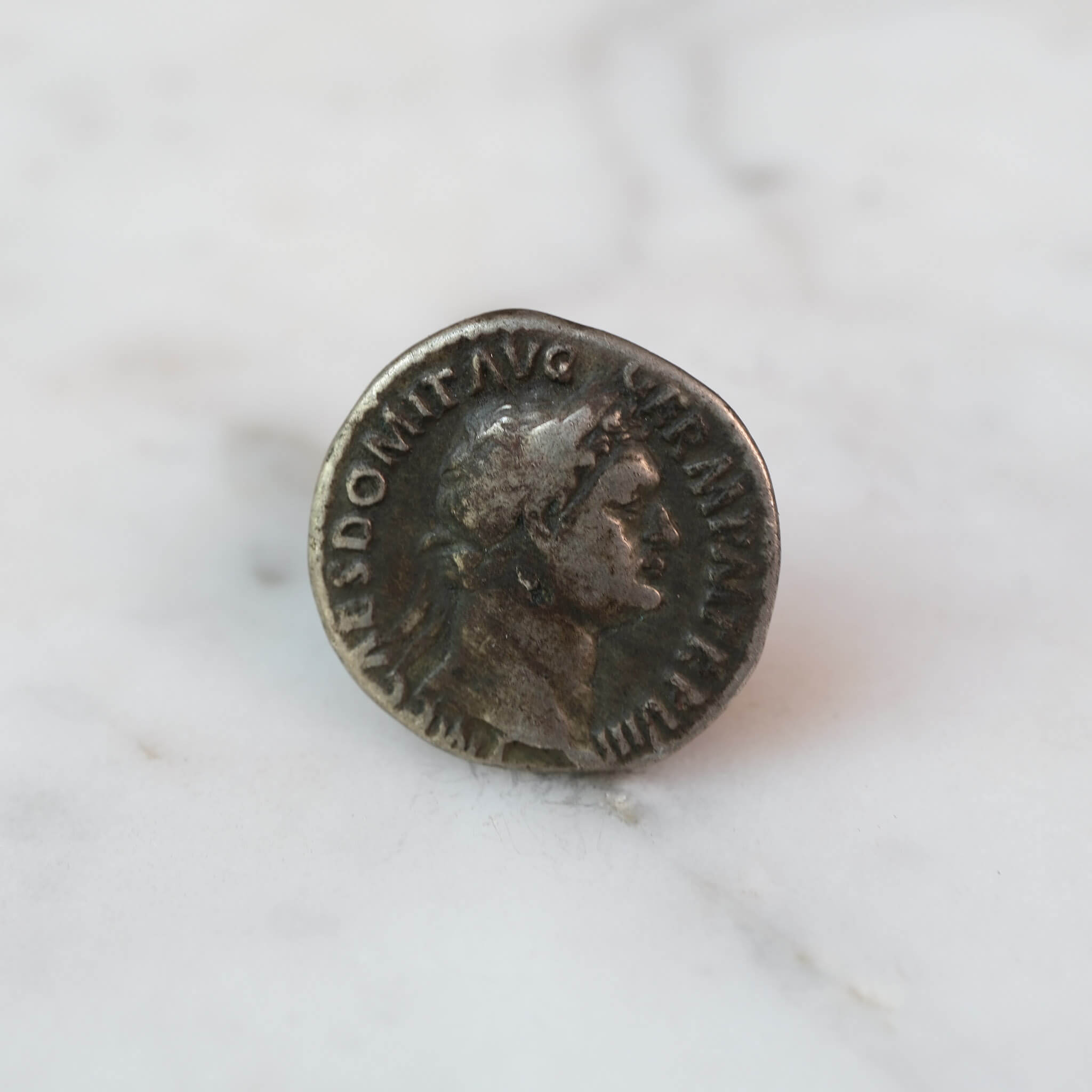 Domitian Silver Denarius - Minerva