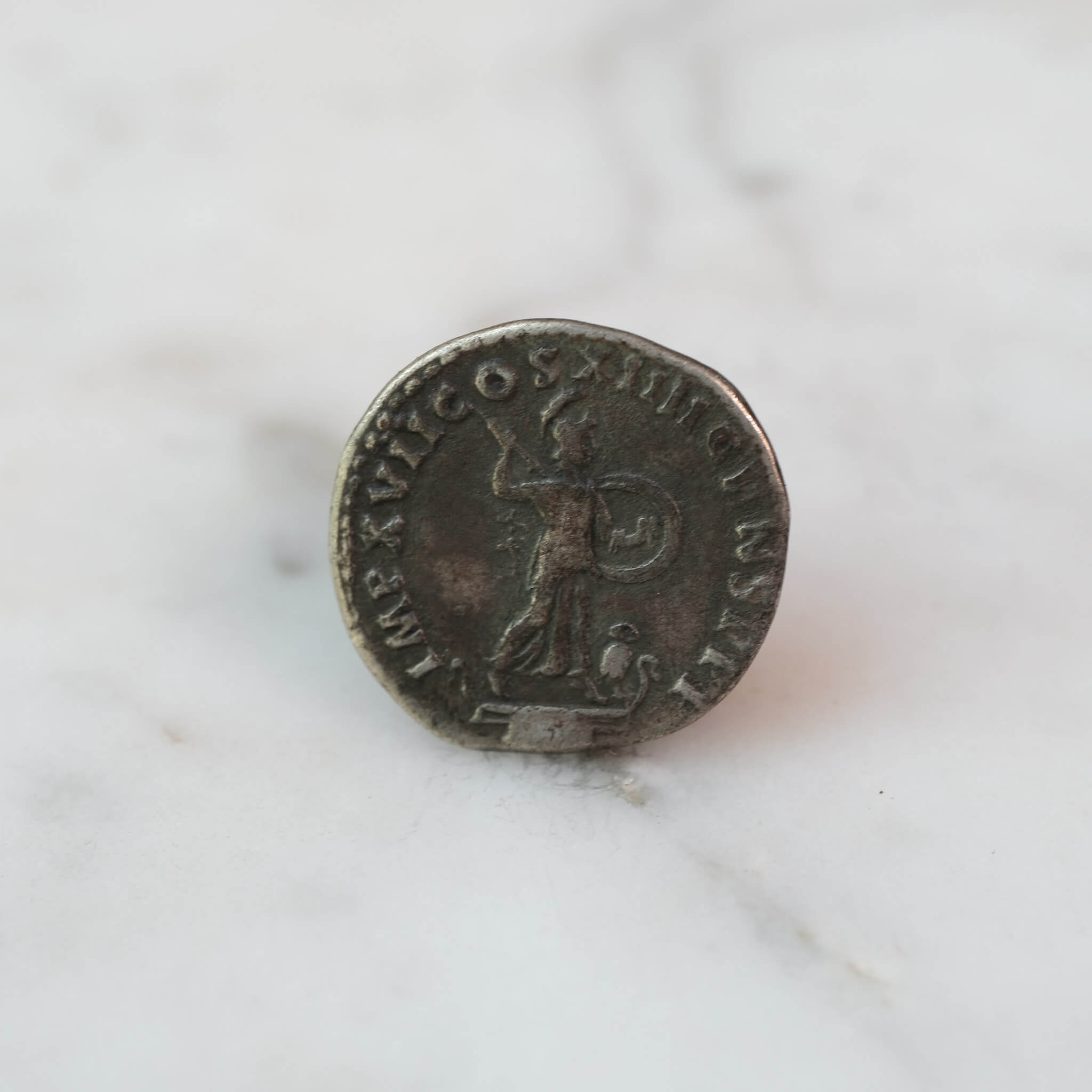Domitian Silver Denarius - Minerva