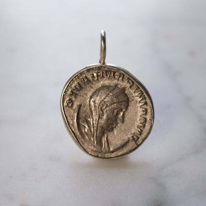 Roman Denarius with Peacock