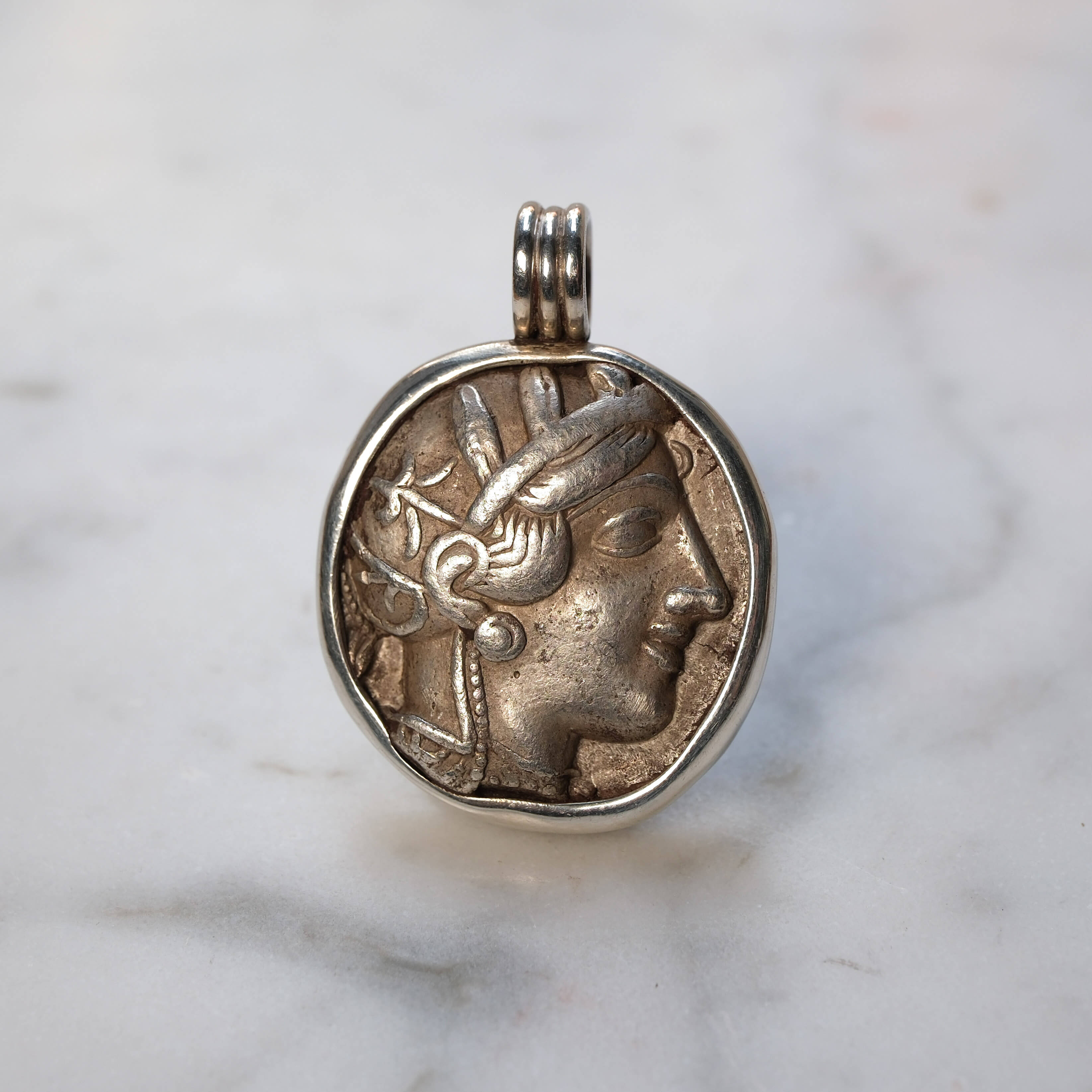 Athenian Owl set in Silver